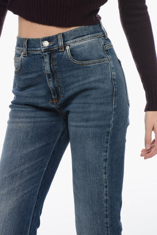 Jeans a Zampa con Effetto Delavè