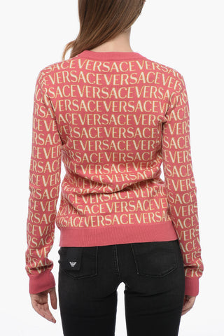 Maglia in Jacquard con Motivo Logo