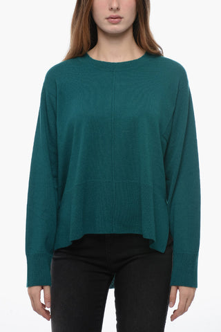 Cashmere WAM Sweater with Asymmetric Hem