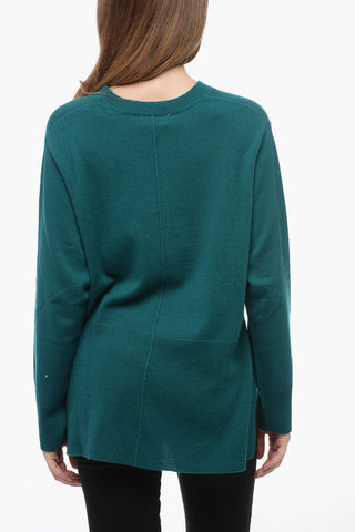 Cashmere WAM Sweater with Asymmetric Hem