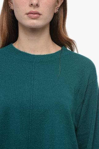 Cashmere WAM Sweater with Asymmetric Hem