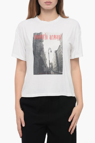 EMPORIO ICON Crew Neck T-Shirt with Front Print