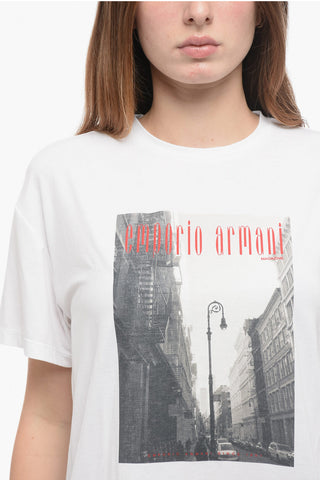 EMPORIO ICON Crew Neck T-Shirt with Front Print