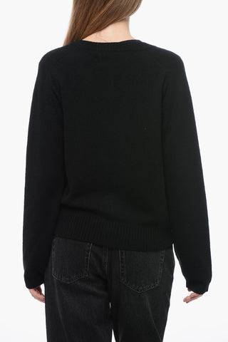 Cashmere Cardigan with Clips