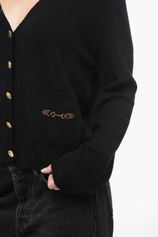 Cashmere Cardigan with Clips