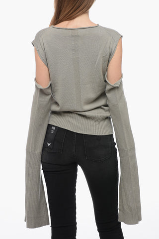 LUXOR Cut Out Sweater with Batwing Sleeves