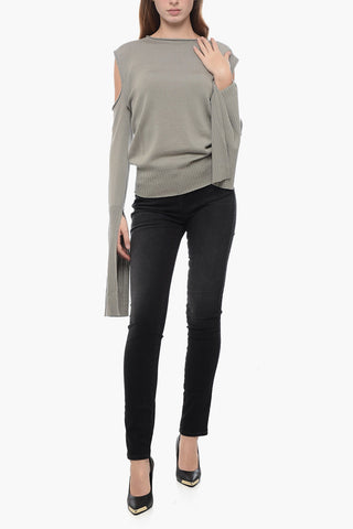 LUXOR Cut Out Sweater with Batwing Sleeves