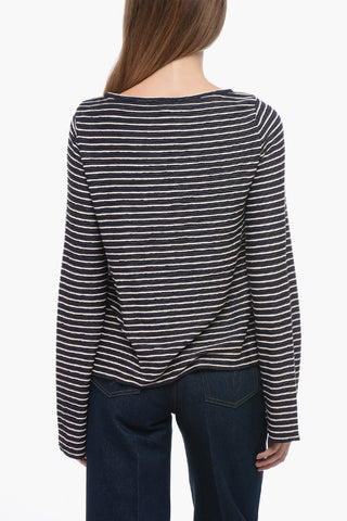 EMPORIO Crew Neck Striped Sweater