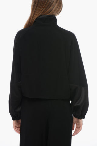 EMPORIO Full Zip Track Sweatshirt with Satin Details