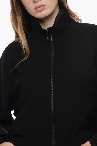 EMPORIO Full Zip Track Sweatshirt with Satin Details