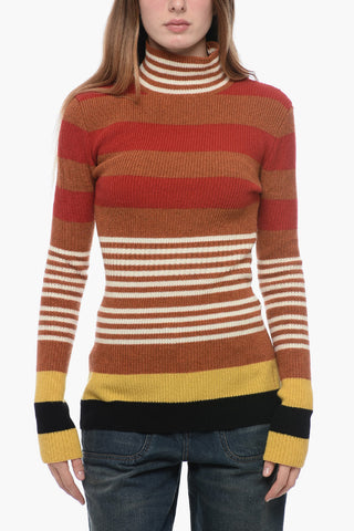 Turtleneck Striped Sweater