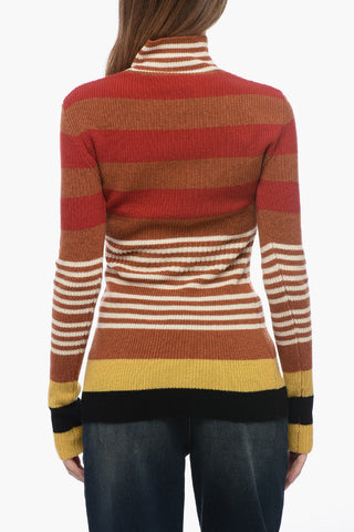Turtleneck Striped Sweater