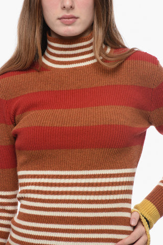 Turtleneck Striped Sweater