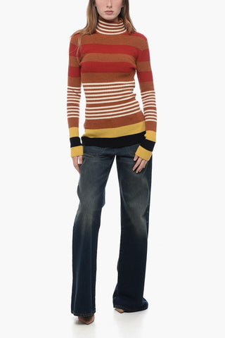 Turtleneck Striped Sweater