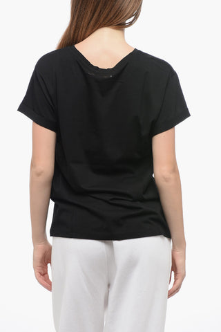 EMPORIO Crew Neck ATTITUDE T-Shirt with Ton sur Ton Logo