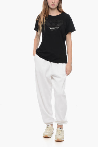 EMPORIO Crew Neck ATTITUDE T-Shirt with Ton sur Ton Logo