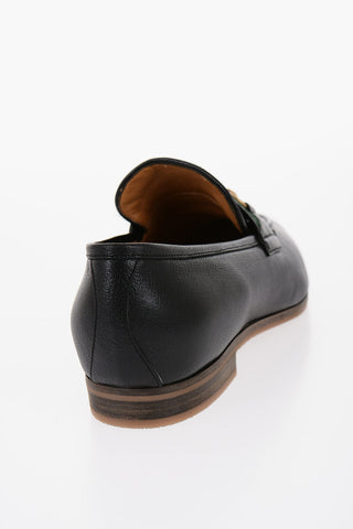 Leather Loafers with Iconic Detail