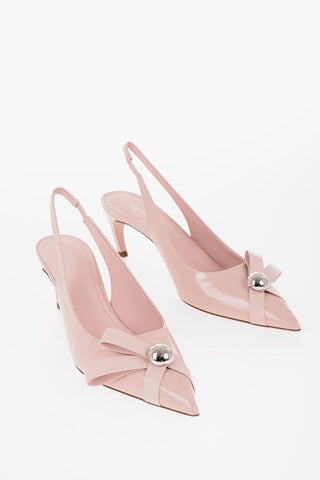 Patent Leather Slingback BRILDA with Pointed Toe 5.5cm