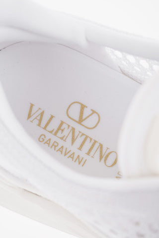 GARAVANI Solid Color Perforated Canvas Low-Top Sneakers