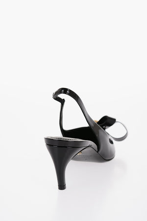 Patent Leather BRILDA Slingback Pumps with Point Toe 5,5cm