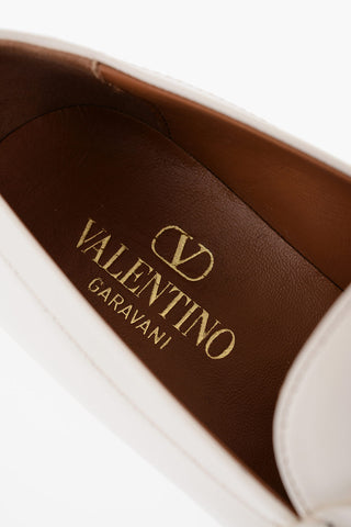 GARAVANI Leather VLOGO Loafers with Golden-Effect Monogram