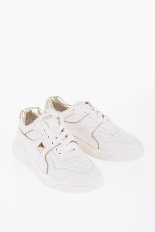 GARAVANI Quilted Leather Low-Top Sneakers with Golden-Effect Stud