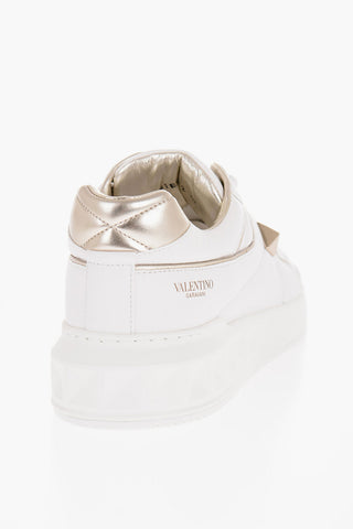 GARAVANI Quilted Leather Low-Top Sneakers with Golden-Effect Stud