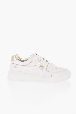 GARAVANI Quilted Leather Low-Top Sneakers with Golden-Effect Stud