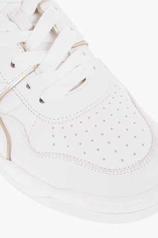 GARAVANI Quilted Leather Low-Top Sneakers with Golden-Effect Stud