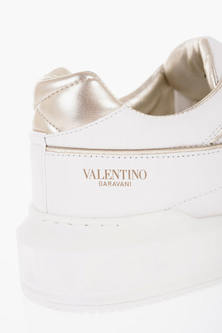 GARAVANI Quilted Leather Low-Top Sneakers with Golden-Effect Stud