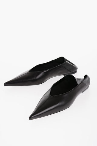 Leather CAROLYN Ballet Flats with Point Toe