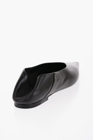 Leather CAROLYN Ballet Flats with Point Toe