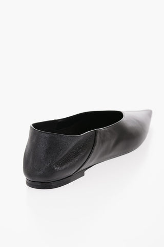 Leather CAROLYN Ballet Flats with Point Toe
