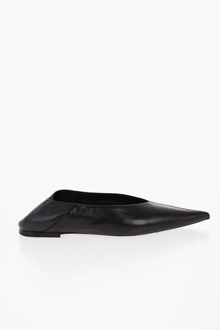 Leather CAROLYN Ballet Flats with Point Toe