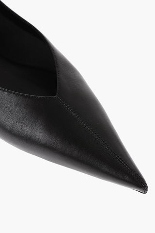 Leather CAROLYN Ballet Flats with Point Toe