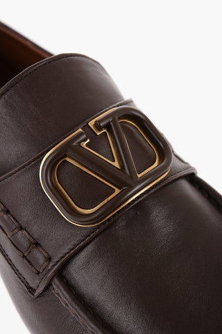 GARAVANI Leather Loafers with Embossed Monogram