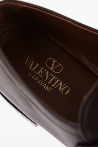 GARAVANI Leather Loafers with Embossed Monogram