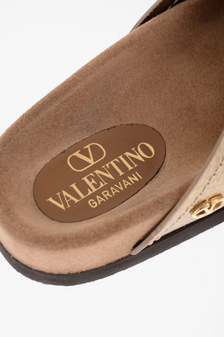 GARAVANI Metallic Textured Leather FUSSFRIEND Sandals