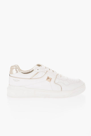 GARAVANI Sneakers Basse in Pelle con Maxi Borchia Dorata