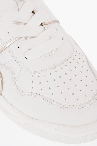 GARAVANI Leather Low Top Sneakers with Maxi Golden Stud