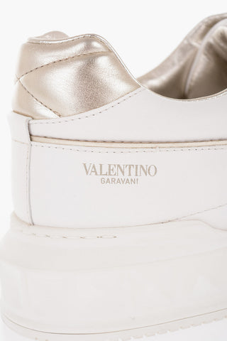 GARAVANI Leather Low Top Sneakers with Maxi Golden Stud