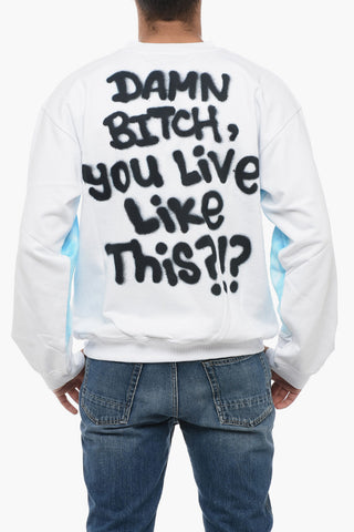 Printed Cotton Crew-neck Sweatshirt