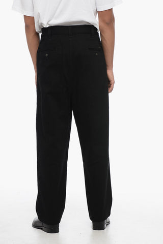 EMPORIO Double-pleated Cotton Chinos Pants