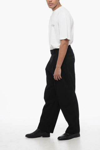 EMPORIO Double-pleated Cotton Chinos Pants