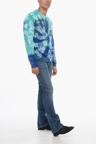 Pullover Girocollo BLUE LAGOON in Lana Tie Dye