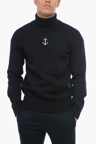 High-Neck Pullover ANCHOR with Front Patch