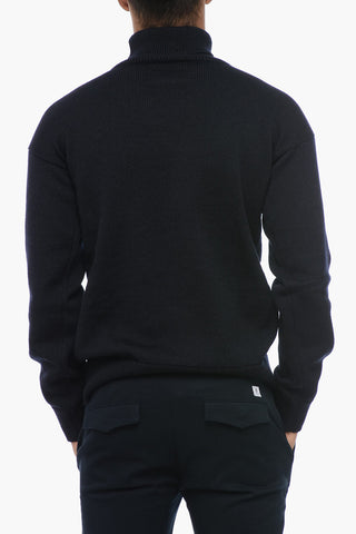High-Neck Pullover ANCHOR with Front Patch