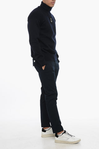 High-Neck Pullover ANCHOR with Front Patch