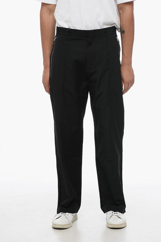 EMPORIO Cotton Blend Chinos Pants with Zipped Pockets