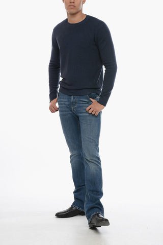 Crew Neck Cashmere Blend Sweater